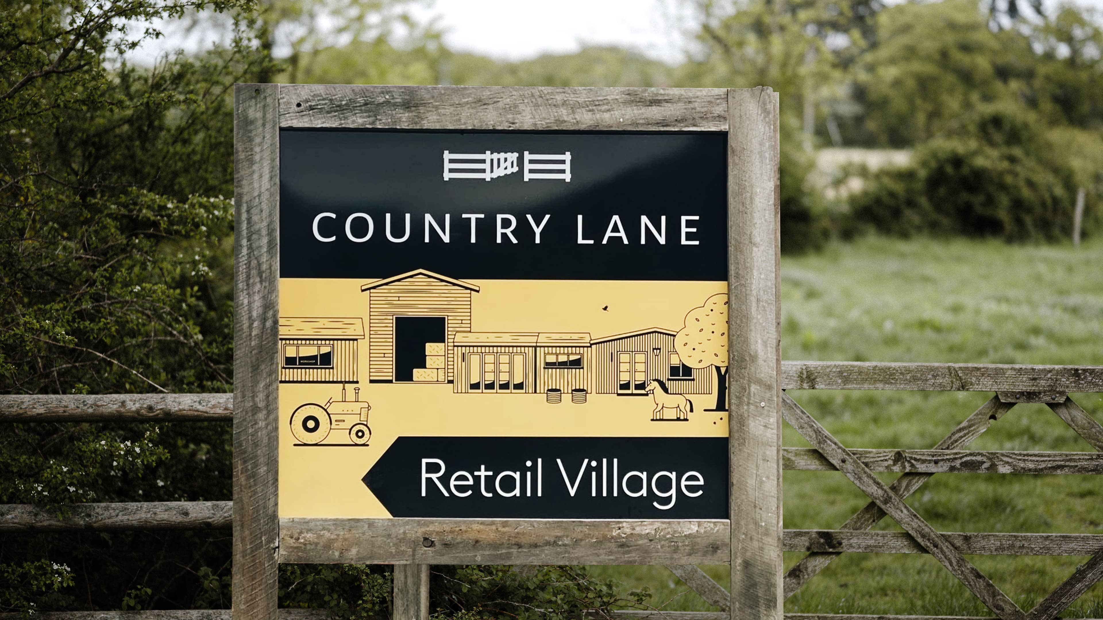 Country Lane signage 1